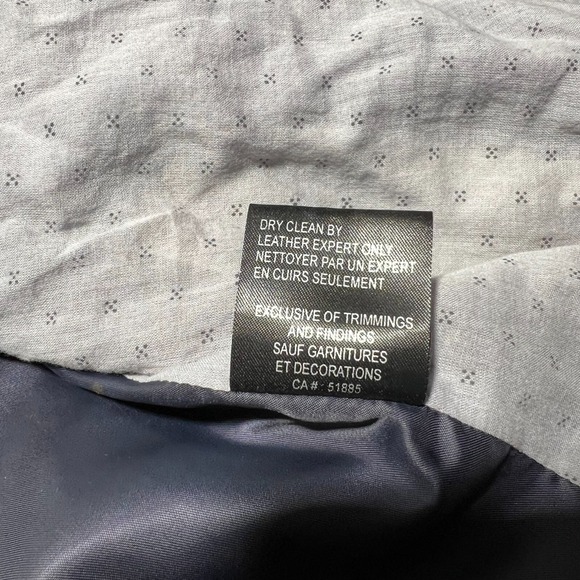 Williams & Kent Mens Gray Leather Lined Full Zip Motorcycle Jacket Plus Size XXL - Picture 11 of 16